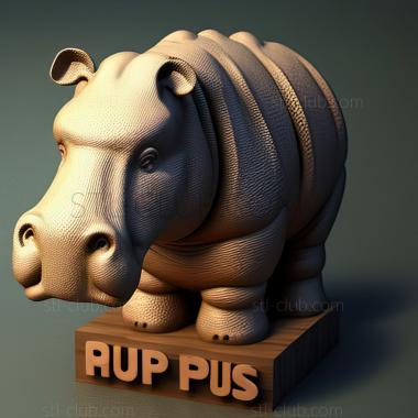 3D model Mass Hip Po Sis Save the Lost Hippopotas (STL)